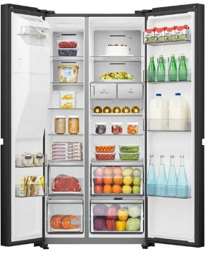 Hisense 602l Side-by-Side Fridge with Water and Ice Dispenser