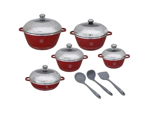 Sastro - Optic Stainless Steel Cookware Set -16 Piece