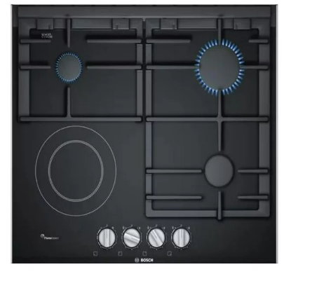 Bosch 60cm Gas / Electric hob – Black PRY6A6B70
