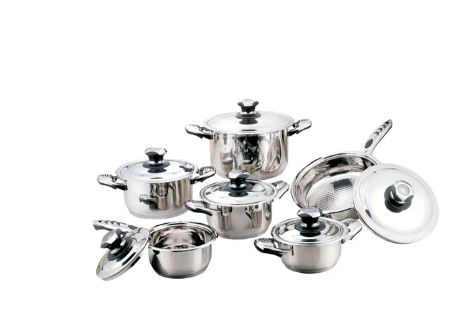 Tissolli 12-Piece Stainless Steel Cookware Set